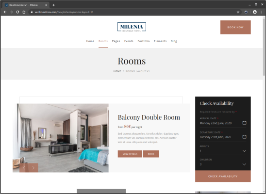 Image Site de réservation pour hotel et gîtes - Chambres