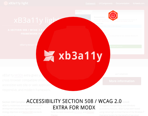 xB3a11y un extra accessibilité pour MODX conforme aux recommandations Section508 et WCAG 2.0