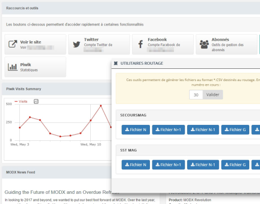 Exemple d'outil : génération de fichiers CSV pour le routage