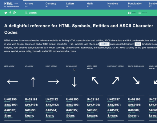 HTML Arrows